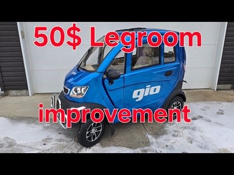 Gio Golf legroom modification
