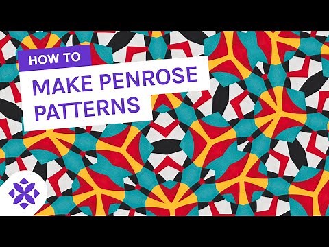 How to make patterns that never repeat → Penrose tiling