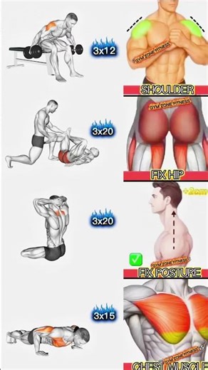 🔥 Full Body Transformation Workout | Fix Hips, Posture & Build Chest 💯💪#trending #gymworkout #viral