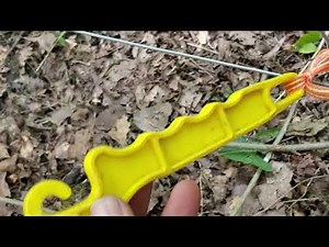Building an electric fence gate from scratch, step by step.