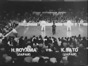 FINAL Katusaki Sato vs Hatsuo Royama The 1st World Open Tournament November 1st, 2nd & 3rd, 1975, Tokyo, Japan 1. Katsuaki Sato JAPAN 2. Hatsuo Royama JAPAN 3. Joko Nimoniya JAPAN 4. Daigo Oishi JAPAN 5. Toshikazu Sato JAPAN 6. Takashi Azuma JAPAN 7. Charles W. Martin USA 8. Frank Clark USA 128 competitors from 32 Countries | Kyokushin World Union - KWU