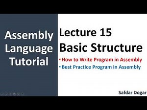 Basic Structure of Program in Assembly Language| Program Structure in Assembly Language - 15
