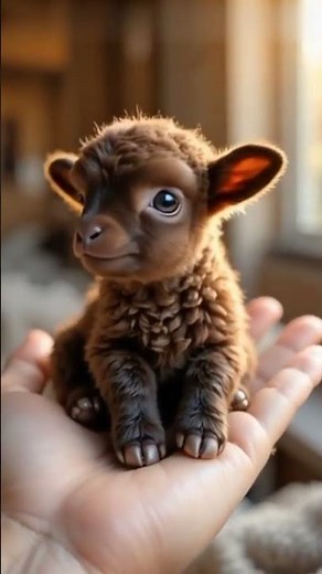 "Cutest Tiny Baby Lambs Ever | White, Brown, Golden & Gray Colors | Adorable Lamb on Human Hand"