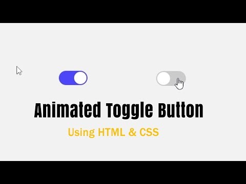 How to Make a Simple Toggle Button Using HTML & CSS Beginner Friendly