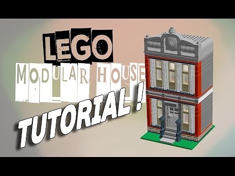 LEGO Modular house MOC building TUTORIAL !