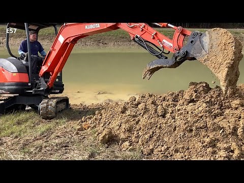How to Dig a Pond - Managing a Farm Pond with Mini Excavator