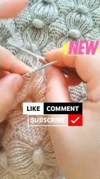 "Beautiful New Bubble Stitch Knitting Pattern for Sweaters"