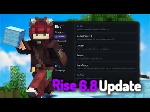 The New Rise 6.8 has an AMAZING UPDATE! | Infinite Scaffold, No Slow, Auto-block, and MORE!