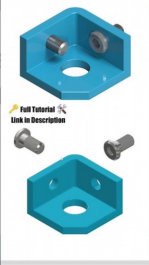 Bracket Modelling | Autodesk Inventor | 2025 #3dprinting #autodeskinventor #cad #mechanic
