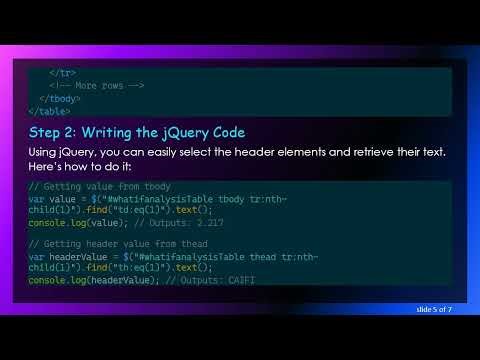 How to Easily Get Table Header Titles in JavaScript with jQuery