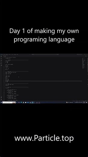 Day 1 of making my own programing language #coding #scripting #programming #code