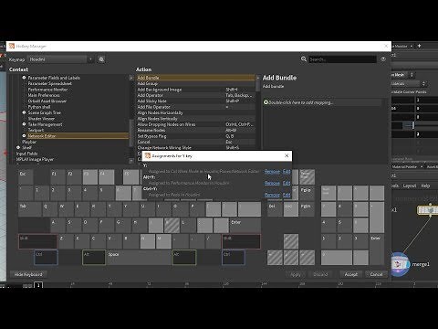 Houdini 17.5 Hotkey Manager Basics