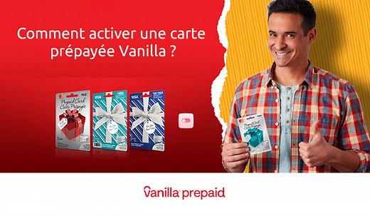 Activation carte Vanilla Visa ou OneVanilla Prépayée Mastercard