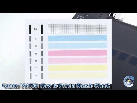 Canon Pixma TS3150/TS3151: How to Print a Nozzle Check Test Page