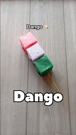 EASY ORIGAMI DANGO TUTORIAL|HOW TO MAKE PAPER DANGO|STEP BY STEP FOLDING| ARTWORK