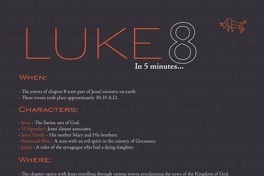 Luke 8 Summary - 5 Minute Bible Study — 2BeLikeChrist