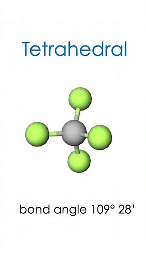 Tetrahedral shape in chemistry methane (CH₄) example Learn sp³ hybridisation VSEPR theory
