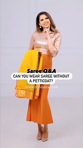 7.3K views · 60 reactions | Can you wear a Saree without a petticoat? 樂 [sari, saree draping, saree, saree blouse designs, saree draping tutorial, silk saree draping, saree drape, silk saree, saree hacks, saree tips and tricks, saree petticoat, saree silhouette, saree shapewear] | TiaBhuva.com | Facebook