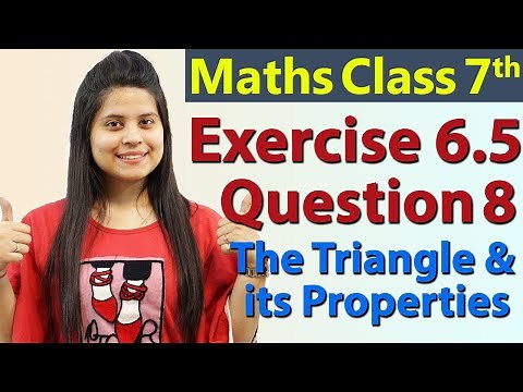 Q 8, Ex 6.5 - The Triangle and its Properties - Chapter 6 - Maths Class 7th - NCERT