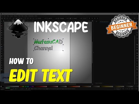 Inkscape How To Edit Text