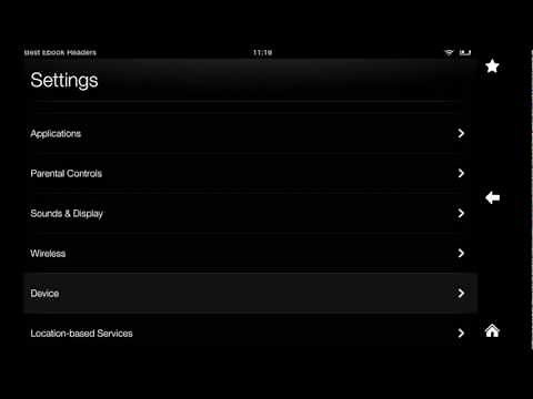 Kindle Fire HD Guide: Device Settings
