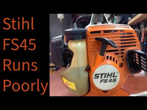 Stihl FS45 running poorly? how to fix, plus servicing