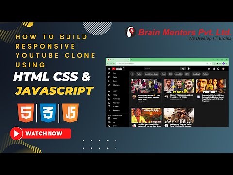 How to Build a YouTube Clone: HTML, CSS, and JavaScript