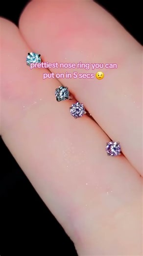 the prettiest nose ring you can put on in 5 seconds ✨