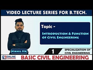 Introduction and Function of Civil Engineering Lecture -1 | by Nikhil Sir | NK Publishers