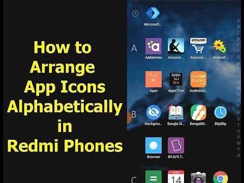 How to arrange app icons alphabetically in Redmi phones