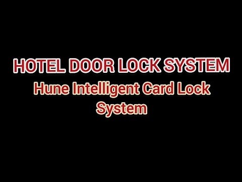 How to program a Hotel Keycard and lockset HUNE Intelligent Card Lock System | IT Series