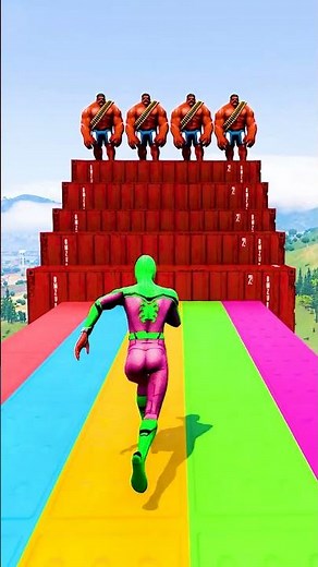 GTA 5 Epic Water Ragdolls | Spider-Man Jumps / Fails ep.15125 #shorts