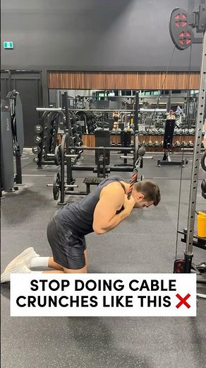 How to PROPERLY Cable Crunch (STOP DOING IT THIS WAY) ❌