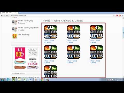 How to Get Answers to 4 Pics in 1 Word Game