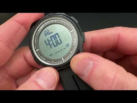 How To Silence A Beeasy AW02 Digital Watch (Disable Hourly Beep)