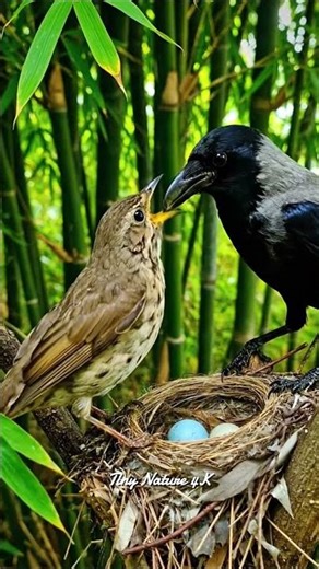 Bird Attacks Predator Trying to Steal Baby in Wild Tree Nest | 4K Wildlife