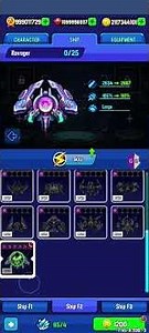 space shooter galaxy Ravager F2 ship unlocked game guardian hack iOS & Android 2025