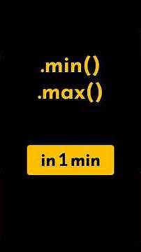 Streams min() vs max() in 1 min | #geekific #min #max #in1min