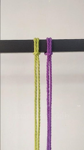 Easy Macrame Knot Pattern 🧵 | Quick & Beautiful DIY Tutorial #shorts