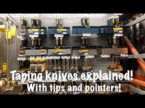 TAPING KNIVES EXPLAINED!