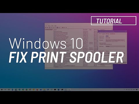 Windows 10: fix print spooler problems