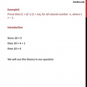 Example 5 - Prove (1   x)n >= (1   nx) - Mathematical Induction