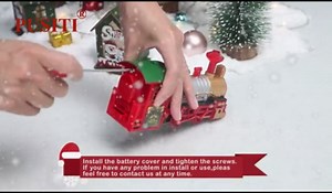 Classic Christmas Train Set with Lights and Sounds Railway Tracks Sets Battery Operated Train Toy Models with 11.5 Ft Tracks Playset for Under The Tree Electronic Toys Gift for Kids