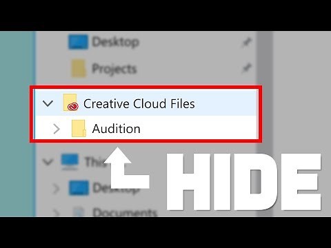 Remove Creative Cloud Files Shortcut | (Windows 10 \\\\ Full Guide)