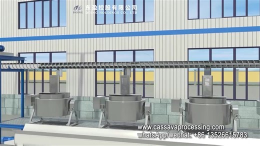 Ghana Staple Garri Making Equipment Garri Frying Machine With Diesel/Gas/Electric Heating System