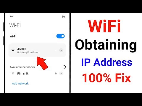 Fix WiFi Stuck On Obtaining IP Address Problem in Android | Failed to Obtain IP Address Solve