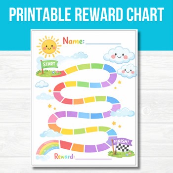 Reward Chart, Chore Chart, Classroom Behavior Printable Chart, Goal Chart