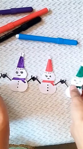 #shorts #paper snowman#christmas #paperart