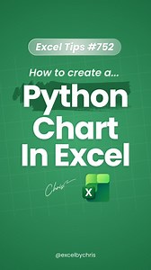 12K views · 843 reactions | Python in Excel?! 勞 In thsi tutorial you’ll learn how to create a chart in Excel using Python! #excel #workhacks #accounting #spreadsheets #python | Excelbychris | Facebook