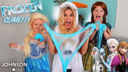 FIRST TIME Making FROZEN SLIME with Rebecca Zamolo! ❄️ LEARNING DIY SLIME at HOME